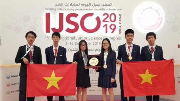 Việt Nam đoạt 3 Huy chương Vàng tại Kỳ thi Olympic Khoa học trẻ Quốc tế 2019