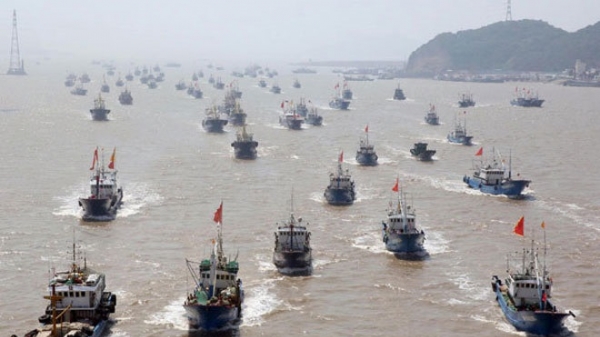 Trục xuất hàng chục tàu cá Trung Quốc ra khỏi vùng biển nước ta