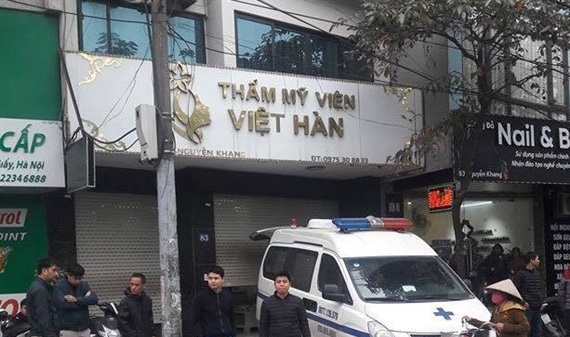 Điều tra nguyên nhân một người chết ở Thẩm mỹ viện Việt Hàn
