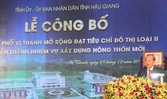 Thành phố Vị Thanh hoàn thành nhiệm vụ xây dựng nông thôn mới