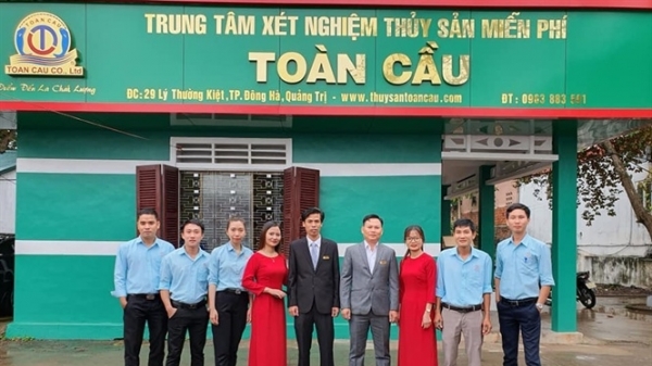 Trung tâm xét nghiệm thủy sản miễn phí đầu tiên tại Quảng Trị