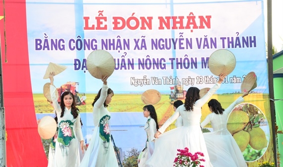 Xã Nguyễn Văn Thảnh đạt chuẩn nông thôn mới