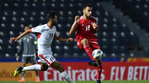 U23 UAE dẫn U23 Jordan 1-0 sau hiệp 1