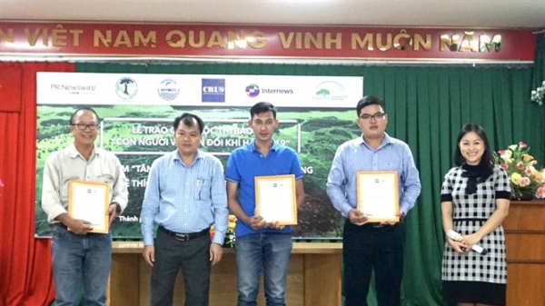 Báo NNVN đoạt giải Ba cuộc thi 'Con người và biến đổi khí hậu 2019'