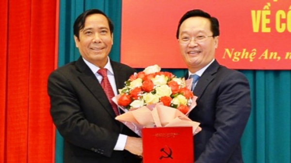 Ông Nguyễn Đức Trung giữ chức Phó Bí thư Tỉnh ủy Nghệ An