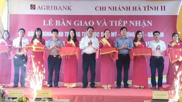 Agribank Hà Tĩnh II bàn giao công trình an sinh xã hội trị giá 3 tỷ