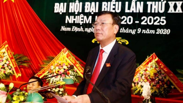 Ông Đoàn Hồng Phong tái cử Bí thư Tỉnh ủy Nam Định