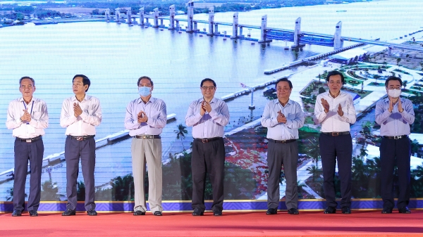 Thủ tướng dự Lễ khánh thành hệ thống thủy lợi Cái Lớn - Cái Bé