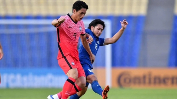 Thua nhạt nhoà U23 Hàn Quốc, U23 Thái Lan bị loại sớm từ vòng bảng