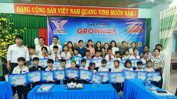 Quỹ Khuyến học GrowMax đến với học sinh khó khăn Ninh Thuận