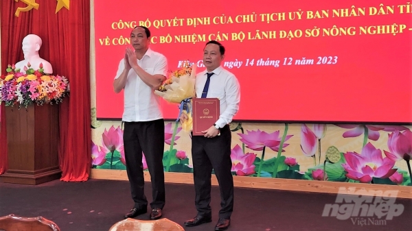 Ông Lê Hữu Toàn giữ chức Giám đốc Sở NN-PTNT tỉnh Kiên Giang