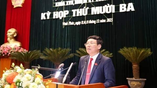 Ông Lê Duy Thành, Chủ tịch UBND tỉnh Vĩnh Phúc có 53,19% phiếu tín nhiệm thấp