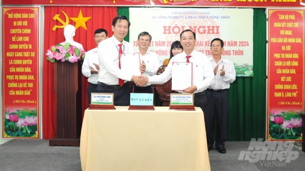 Báo Nông nghiệp Việt Nam và Sở NN-PTNT Hậu Giang ký hợp tác truyền thông