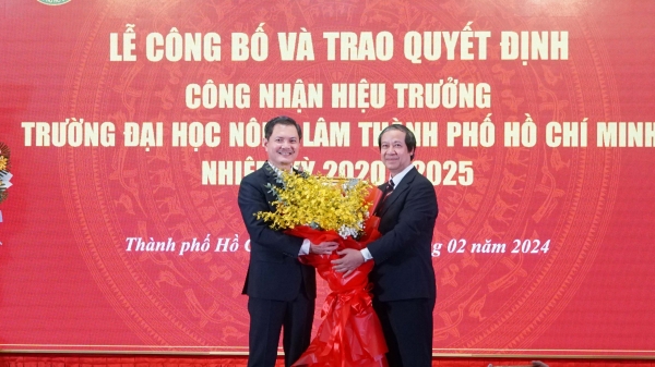 PGS.TS Nguyễn Tất Toàn làm Hiệu trưởng Trường Đại học Nông lâm TP.HCM