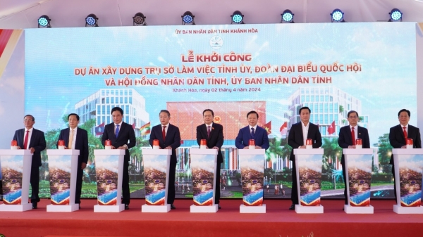 Khánh Hòa khởi công xây dựng trụ sở làm việc tỉnh tổng vốn hơn 544 tỉ đồng