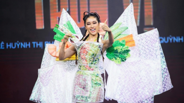 Hoa hậu Hoàn Vũ với ấn tượng cảm hứng thời trang từ nông sản