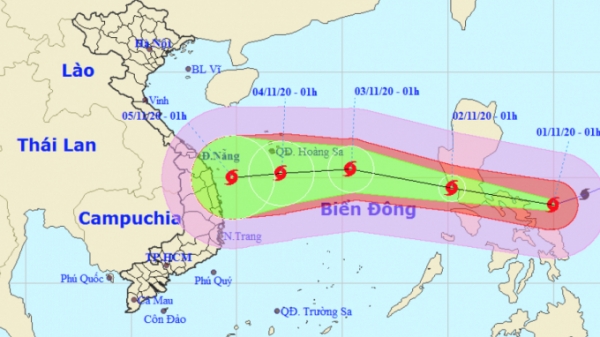 Siêu bão Goni mạnh cấp 17 áp sát Biển Đông