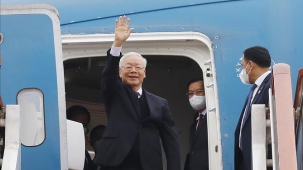 Tổng Bí thư Nguyễn Phú Trọng đến Bắc Kinh, thăm chính thức Trung Quốc