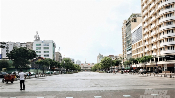 Sài Gòn, nhiều tuyến phố lác đác bóng người