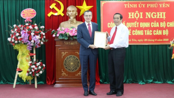 Ông Phạm Đại Dương giữ chức Bí thư Tỉnh ủy Phú Yên