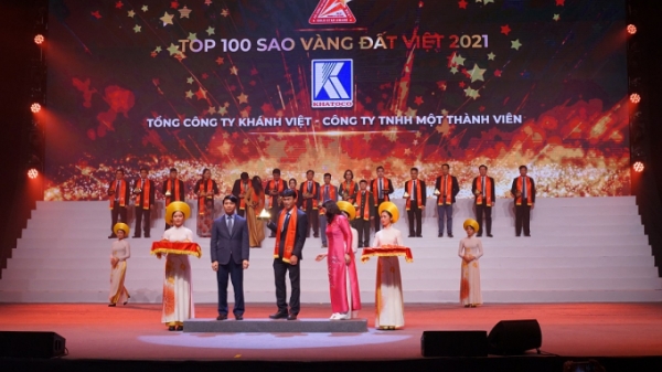 Tổng Công ty Khánh Việt đạt giải thưởng TOP 100 Sao Vàng đất Việt 2021
