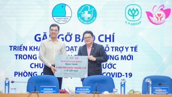 C.P Việt Nam hỗ trợ khẩu trang y tế phòng chống dịch Covid-19