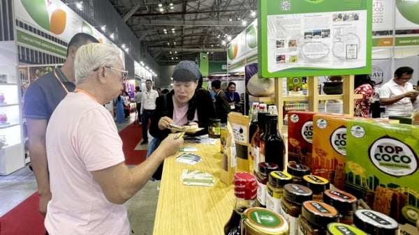 Gian hàng thực phẩm hữu cơ xuất khẩu tại Vietnam Foodexpo 2022