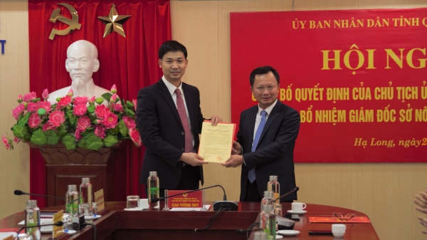 Quảng Ninh bổ nhiệm tân Giám đốc Sở trẻ nhất tỉnh