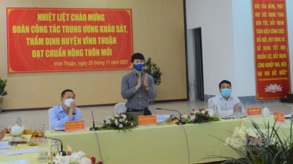 Thẩm định thành phố Hà Tiên và huyện Vĩnh Thuận đạt chuẩn nông thôn mới