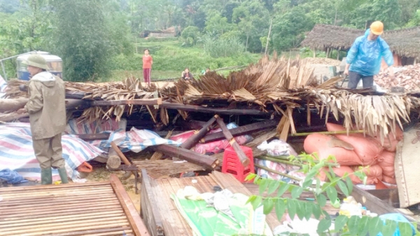 50 nhà dân bị ảnh hưởng do mưa lớn kèm giông lốc