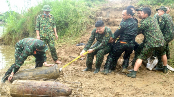 Tuyên Quang: Tiêu hủy 4 quả bom xích nặng 600kg