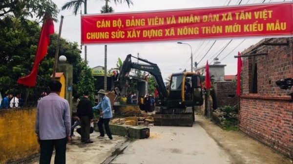 Tân Việt ra quân triển khai xây dựng nông thôn mới kiểu mẫu
