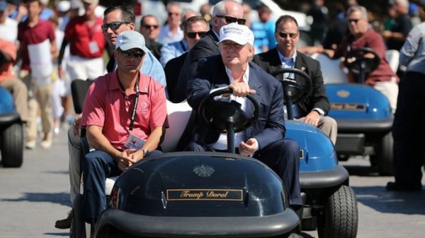 Sở Mật vụ Mỹ chi 179.000 USD thuê xe golf cho Trump