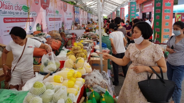 Phiên chợ Tuần nông sản an toàn thực phẩm năm 2020 tại Hải Phòng