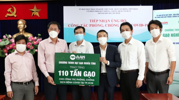 Thêm 110 tấn gạo A An tiếp tế cho Thành phố Hồ Chí Minh