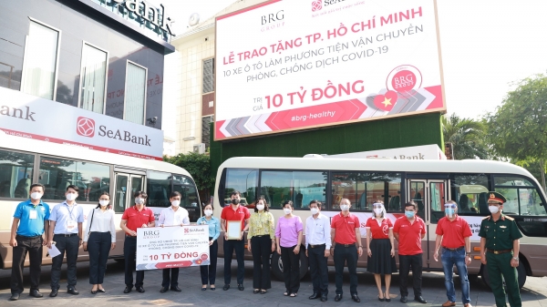Tập đoàn BRG, Ngân hàng SeABank hỗ trợ Thành phố Hồ Chí Minh chống dịch