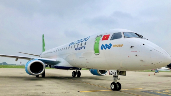Bamboo Airways đón thêm phản lực Embraer, sẵn sàng tái khai thác đường bay thương mại