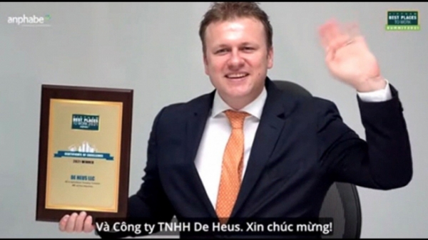 De Heus được vinh danh trong Top 100 nơi làm việc tốt nhất Việt Nam 2021