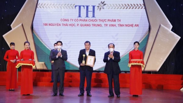 TH true TEA và TH true MILK đạt Thương hiệu Vàng Nông nghiệp Việt Nam