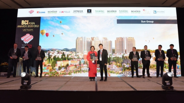 Sun Group lần 8 được vinh danh 'Top 10 chủ đầu tư hàng đầu Việt Nam'