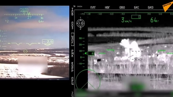 Video trực thăng Nga không kích mục tiêu ở Ukraine