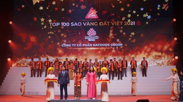 Nafoods đạt Top 100 Giải thưởng Sao Vàng Đất Việt