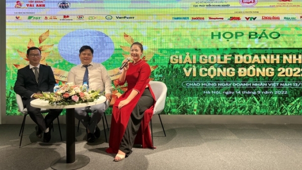 150 khách mời và doanh nhân tham gia 'Giải golf Doanh nhân vì cộng đồng 2022'