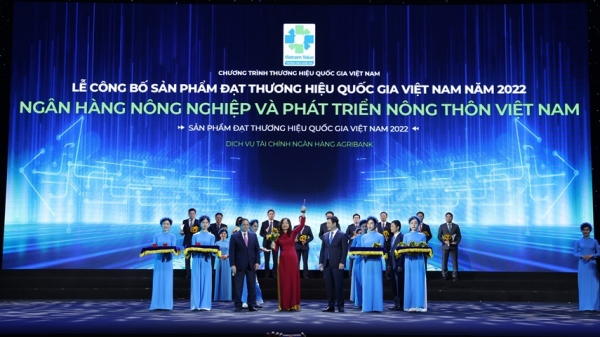 Năm thứ 3 liên tiếp Agribank là Thương hiệu Quốc gia Việt Nam