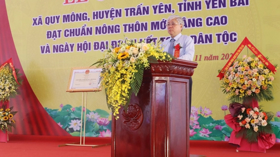 Xã Quy Mông, huyện Trấn Yên, tỉnh Yên Bái đạt chuẩn nông thôn mới nâng cao