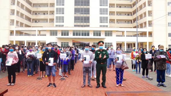 Thừa Thiên - Huế: Hơn 300 công dân được trao chứng nhận hoàn thành cách ly