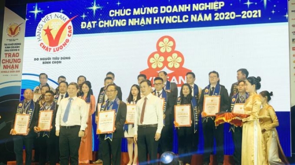 Hơn 600 doanh nghiệp đạt chứng nhận hàng Việt Nam chất lượng cao 2020