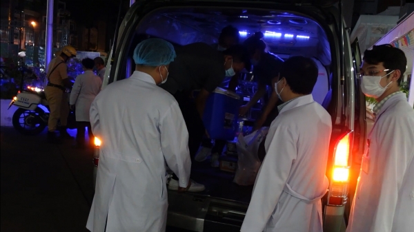 Xuyên đêm chuyển tạng người hiến chết não về Bệnh viện Chợ Rẫy
