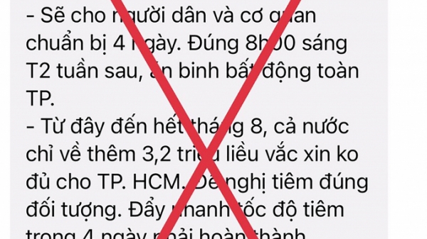 TP.HCM bác thông tin 'không cho người dân di chuyển trong 7 ngày'