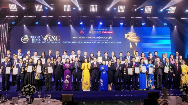 32 doanh nghiệp nhận giải thưởng Thương hiệu Vàng TP.HCM